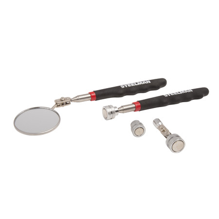 Steelman 4-Piece Magnetic Pick Up and Inspection Tool Kit 41813